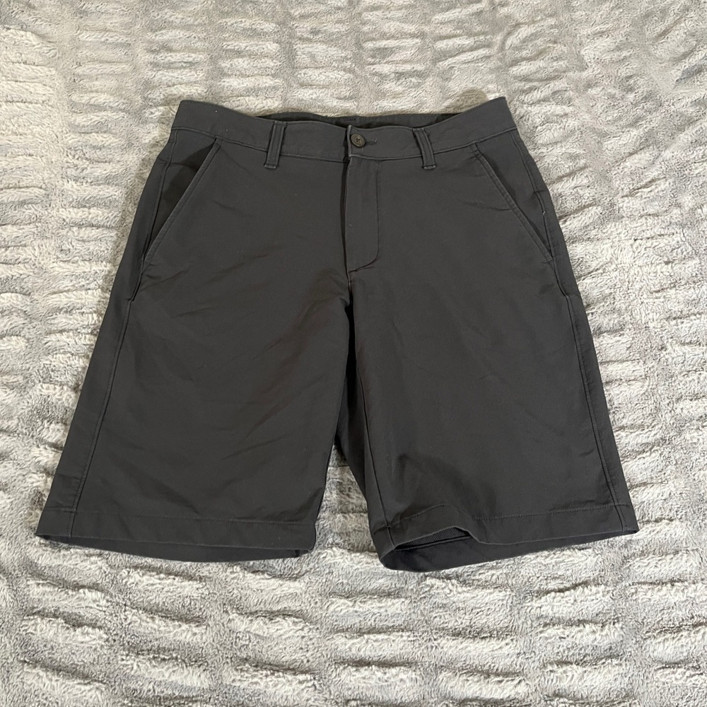 Under Armour Mens 32 Black Performance Golf Chino Shorts Polyester AP700